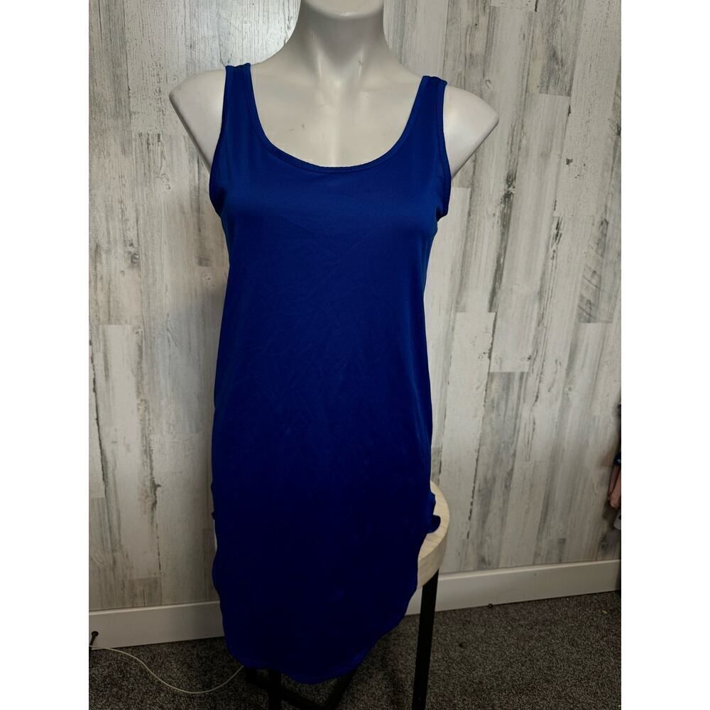 Blue mini dress